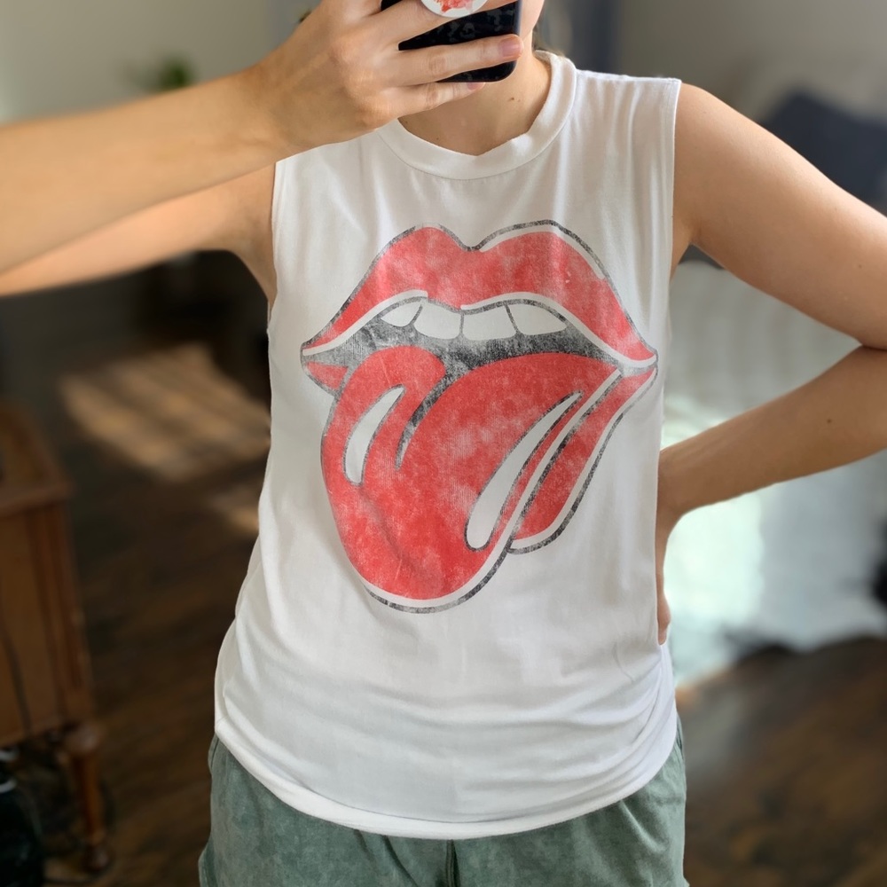 Rolling Stones Tank Top - Small // band tee